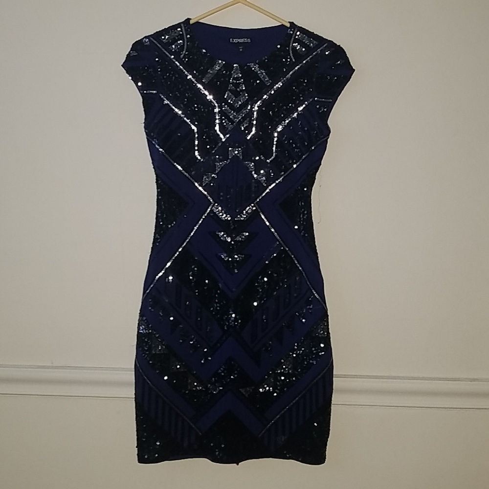 Express XS sequin cocktail dress